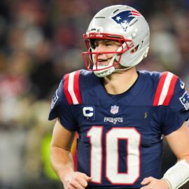 New England Patriots quarterback Drake Maye