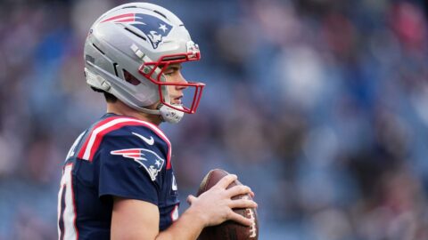 New England Patriots quarterback Drake Maye