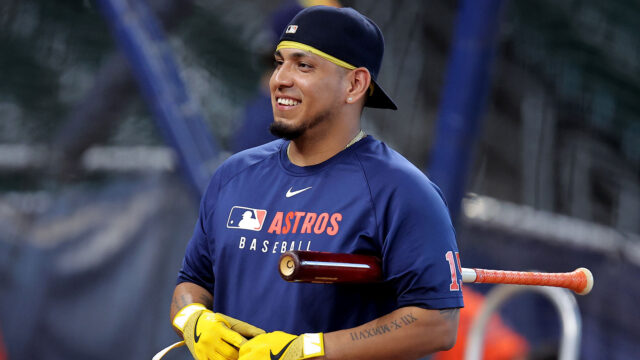 Houston Astros third baseman Isaac Paredes