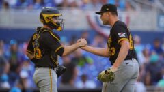 Boston Red Sox catcher Jason Delay