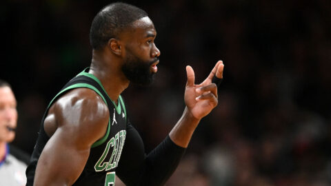 Boston Celtics forward Jaylen Brown