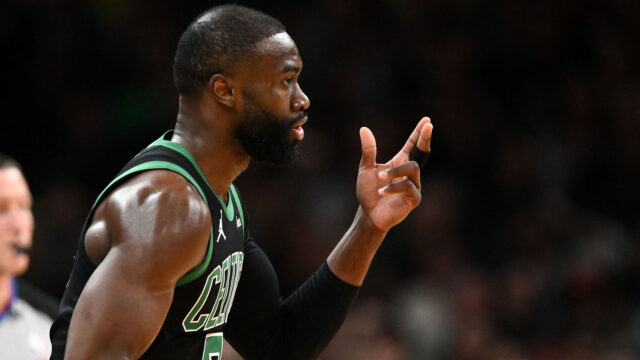 Boston Celtics forward Jaylen Brown