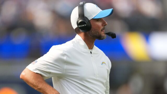 Los Angeles Chargers defensive coordinator Jesse Minter