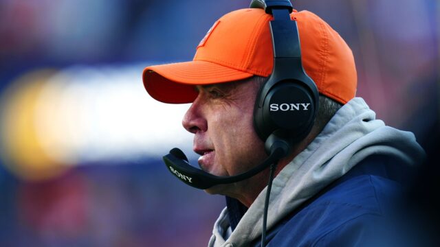 Denver Broncos head coach Sean Payton