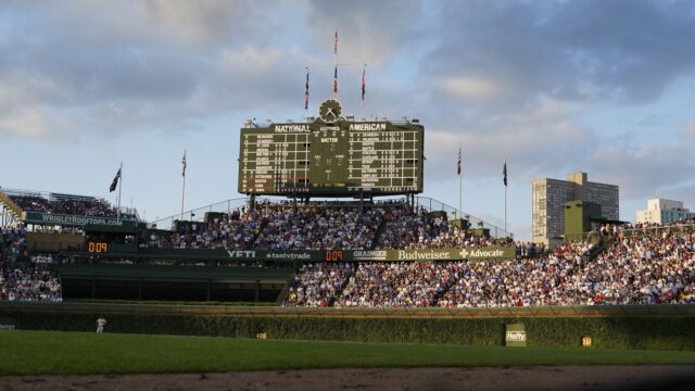 Wrigley Field, home of the Chicago Cubs