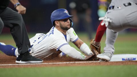 Shortstop Bo Bichette and third baseman Alex Bregman