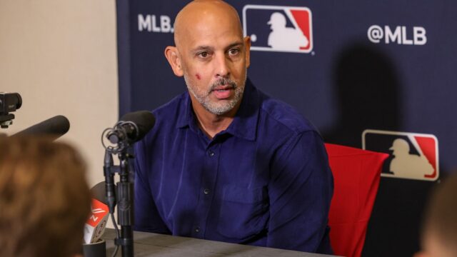 Boston Red Sox manager Alex Cora