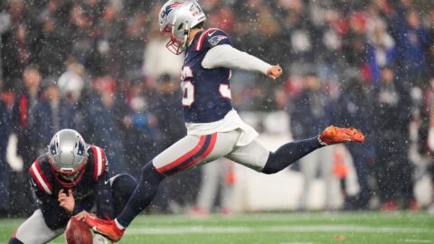 New England Patriots kicker Andy Borregales