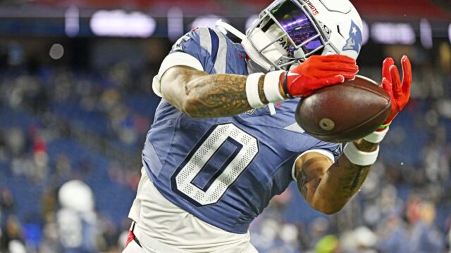 New England Patriots cornerback Christian Gonzalez