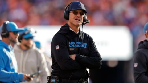 Los Angeles Chargers head coach Jim Harbaugh