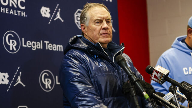 North Carolina Tar Heels head coach Bill Belichick