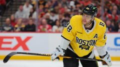 Boston Bruins forward David Pastrnak