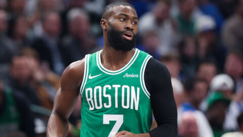 Boston Celtics forward Jaylen Brown