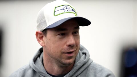 Seattle Seahawks offensive coordinator Klint Kubiak