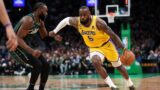 Lakers' LeBron James and Celtics' Jaylen Brown