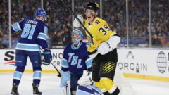 Boston Bruins forward Morgan Geekie