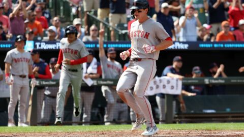 Boston Red Sox outfielder Roman Anthony
